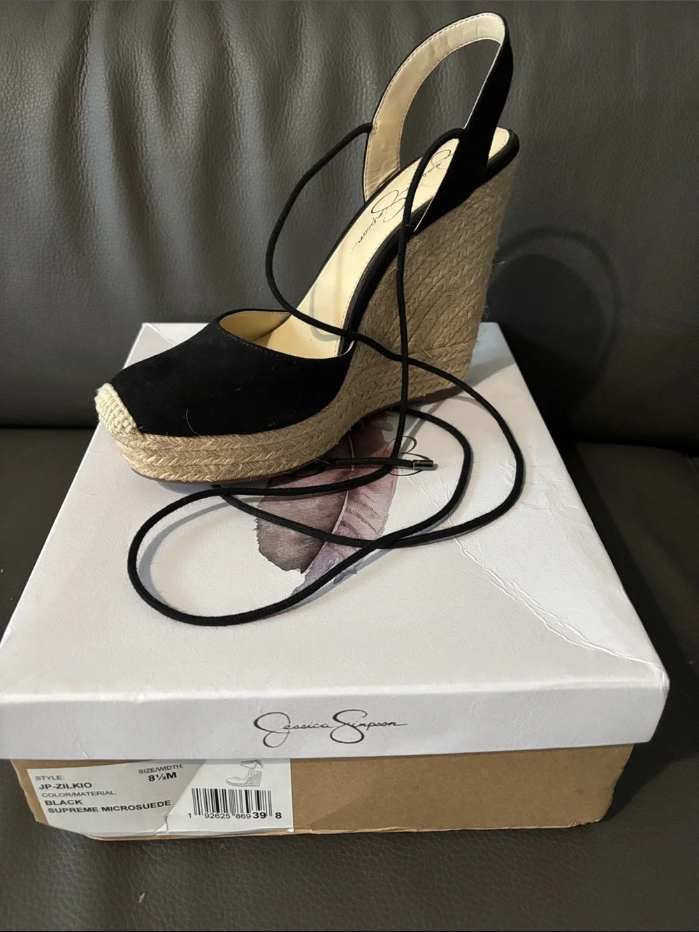 Jessica Simpson black espadrille